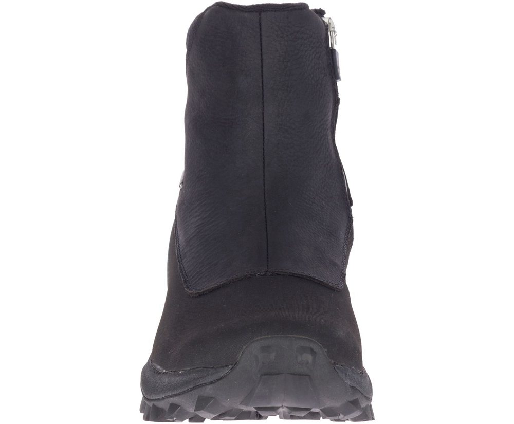 Merrell Boots Black - Thermo Kiruna Mid Zip Waterproof - Mens 97SUXOGJB